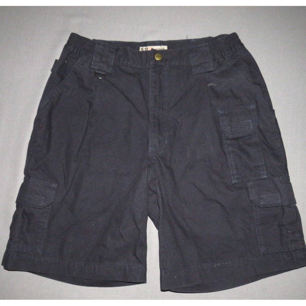 5.11 Tactical 100% Cotton Navy‎ Blue Canvas Cargo Work Shorts Men's 32